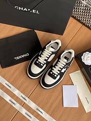 Colestore Chanel Black White CC Logo Suede Sneakers - 1