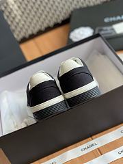 Colestore Chanel Black White CC Logo Suede Sneakers - 5
