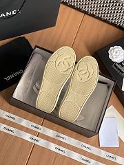 Colestore Chanel Beige White CC Logo Suede Sneakers - 3