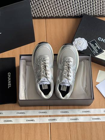 Colestore Chanel Sneaker Silver 02