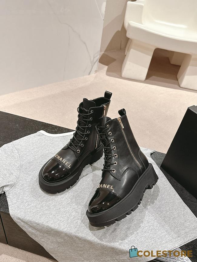 Colestore Chanel Zip Boots Black  - 1