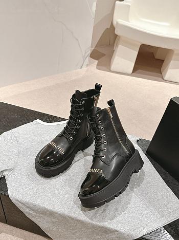 Colestore Chanel Zip Boots Black 