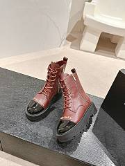 Colestore Chanel Zip Boots Rouge - 6