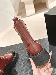 Colestore Chanel Zip Boots Rouge - 4