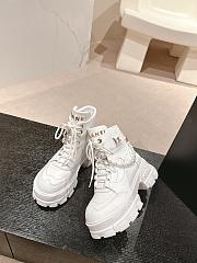 Colestore Chanel Ankle Boots White - 3