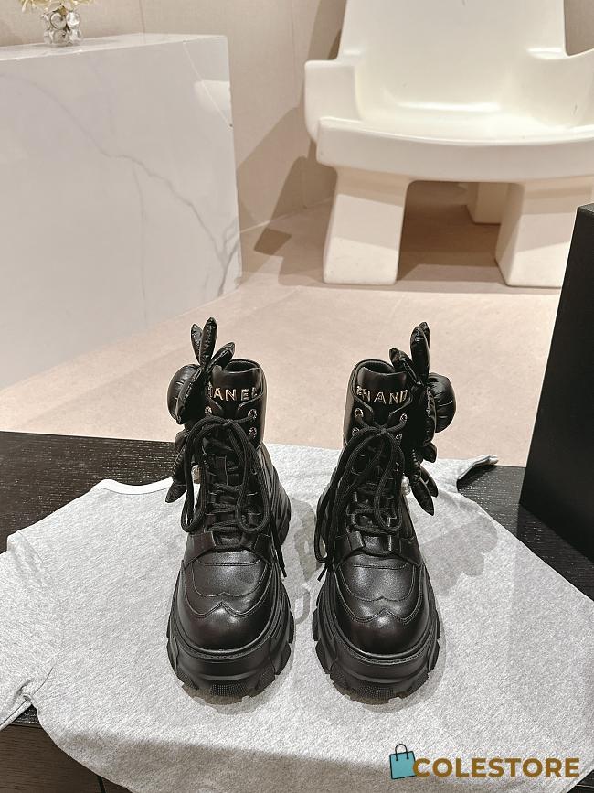 Colestore Chanel Ankle Boots Black - 1