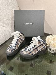 Colestore Chanel Tweed Sneaker Brown - 2