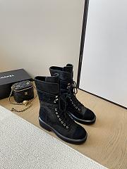 Colestore Chanel High Boots Suede Black - 2
