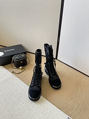 Colestore Chanel High Boots Suede Black - 4