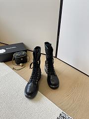 Colestore Chanel High Boots Leather Black - 5