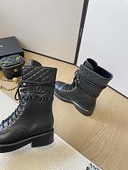 Colestore Chanel High Boots Leather Black - 4