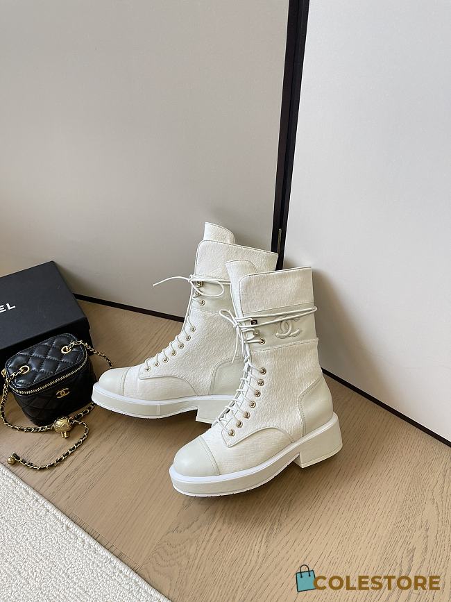 Colestore Chanel High Boots White - 1