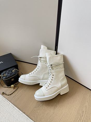 Colestore Chanel High Boots White