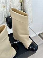 Colestore Chanel Knee Boots Beige - 3