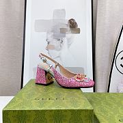 Colestore Gucci Lovelight Crystal High Pumps - Pink - 3