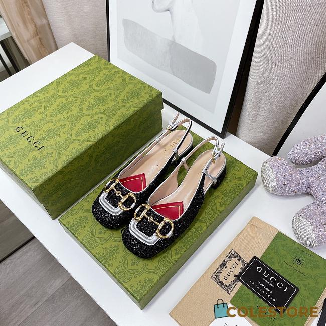 Colestore Gucci Lovelight Crystal Pumps - Black - 1