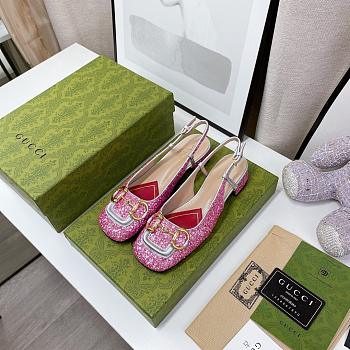 Colestore Gucci Lovelight Crystal Pumps - Pink