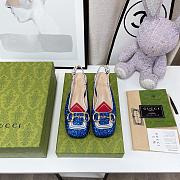 Colestore Gucci Lovelight Crystal Pumps - Blue - 4