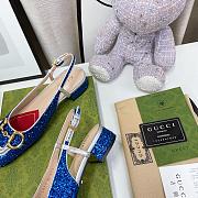 Colestore Gucci Lovelight Crystal Pumps - Blue - 3