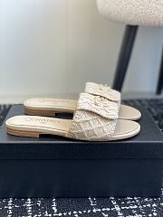Colestore Chanel Flat Sandal Beige - 6