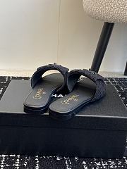 Colestore Chanel Flat Sandal Black  - 6