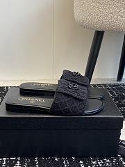 Colestore Chanel Flat Sandal Black  - 5