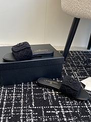Colestore Chanel Flat Sandal Black  - 3