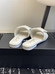 Colestore Chanel Flat Sandal White  - 6