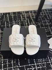 Colestore Chanel Flat Sandal White  - 5