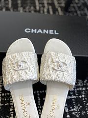 Colestore Chanel Flat Sandal White  - 3