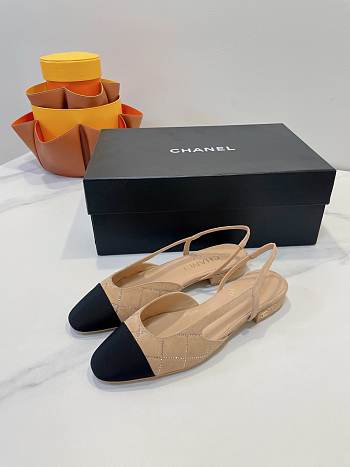 Colestore Chanel Slingbacks Pump Beige