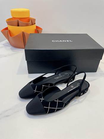 Colestore Chanel Slingbacks Pump Black