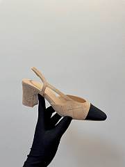 Colestore Chanel Slingbacks High Pump Beige - 6