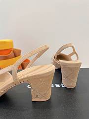 Colestore Chanel Slingbacks High Pump Beige - 4
