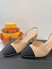 Colestore Chanel Slingbacks High Pump Beige - 3