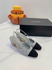 Colestore Chanel Slingbacks High Pump Grey - 5