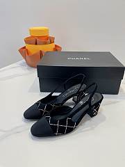 Colestore Chanel Slingbacks High Pump Black - 5