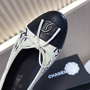 Colestore Chanel Ballet Flats CC Logo White And Black - 6