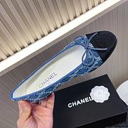 Colestore Chanel Ballet Flats Blue And Black Denim - 5