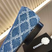 Colestore Chanel Ballet Flats Blue And Black Denim - 4