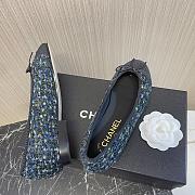 Colestore Chanel Ballet Flats Tweed Blue - 6