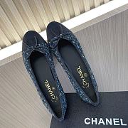 Colestore Chanel Ballet Flats Tweed Blue - 3
