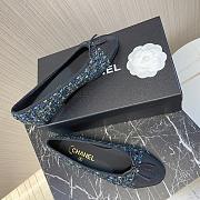 Colestore Chanel Ballet Flats Tweed Blue - 4