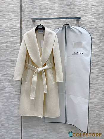 Colestore Max Mara Fur Coat White 