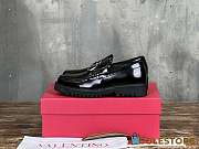 Colestore Valentino Shoe Black Polished Calfskin Loafer - 1