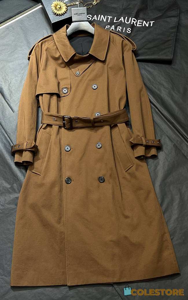 Colestore Saint Laurent Coat Brown  - 1