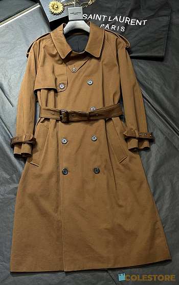 Colestore Saint Laurent Coat Brown 