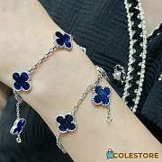 Colestore Van Cleef & Arpels Blue Five-flower Four-leaf Clover Bracelet - 1