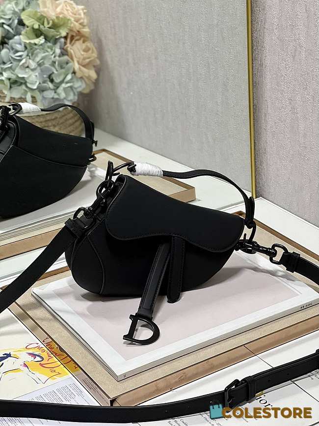 Colestore Dior Saddle Black Mini Size 19.5×16×6.5cm - 1