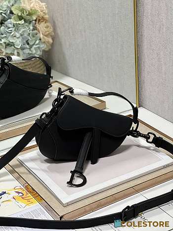 Colestore Dior Saddle Black Mini Size 19.5×16×6.5cm